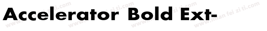 Accelerator Bold Ext字体转换